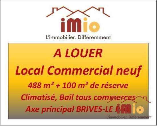 Location emplcement local commercial neuf