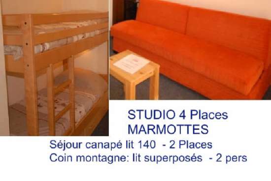 Location studio confort, 4 personnes - gourette