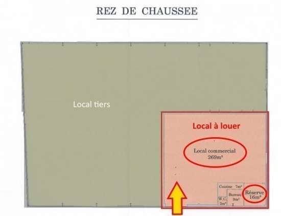 Location local commercial 300 m² - Chambray-lès-Tours