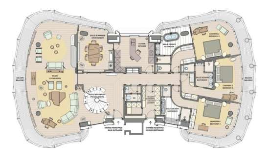 Location one monte-carlo - exceptionnel appartement en duplex
