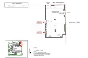 Location local commercial 102 m2 - Nice