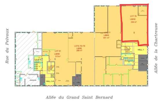 Location entrepot - 236m2 - evry nord - Courcouronnes