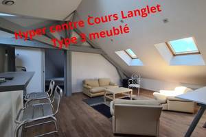 Location type 3 meuble hyper centre - Reims