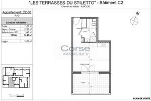 Location t1 neuf - meublÉ - stiletto - Ajaccio