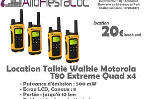 Location talkie walkie motorola t80 extreme quad